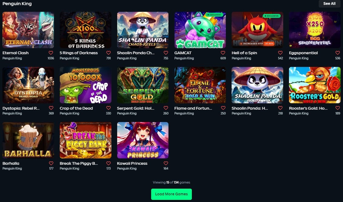 Penguin King at Gamdom